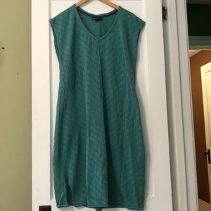 Gudrun Sjoden teal sweater dress, large